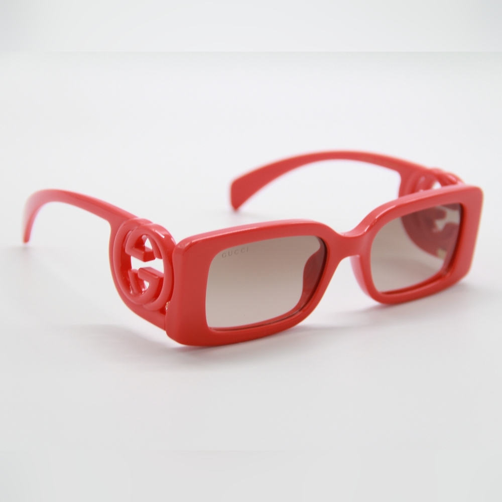 NEW GUCCI SUNGLASSES GG1325S 005 SQUARE RED WOMEN GUCCI EYEWEAR